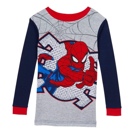 NEW! NWT MARVEL🕷️SPIDER-MAN Kids 4-piece Cotton PJ Pajamas 🕷 - Picture 2 of 8